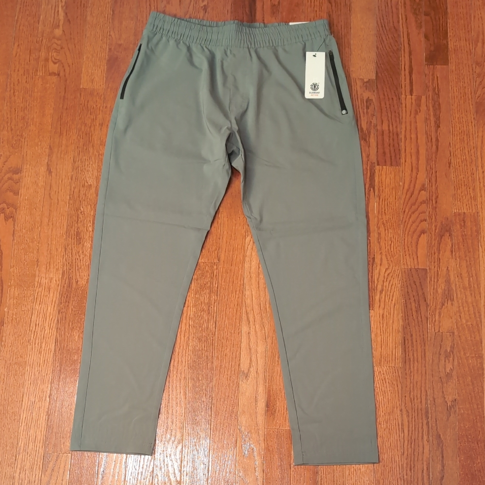Element Men's Active Athletic Fit Pant Size L Agave Green New with Tags